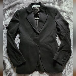 Womens theory black blazer suit